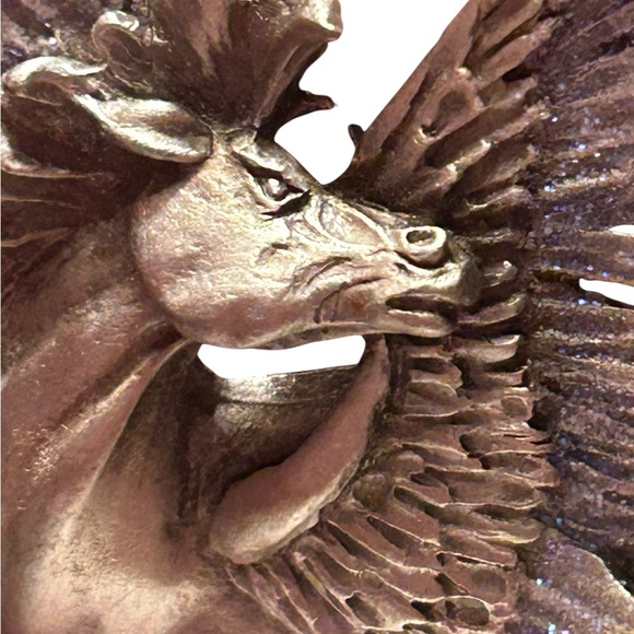 Vintage JJ Jonette Silver Tone Winged Pegasus Brooch - Picture 7 of 7